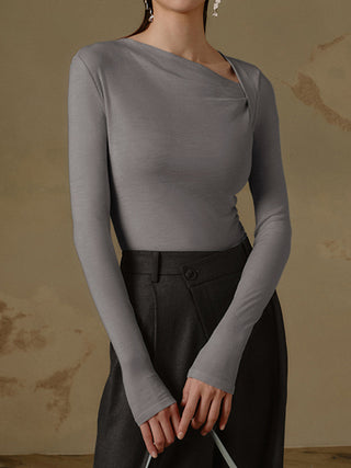 Tanya | Long Sleeve Asymmetric Shirt