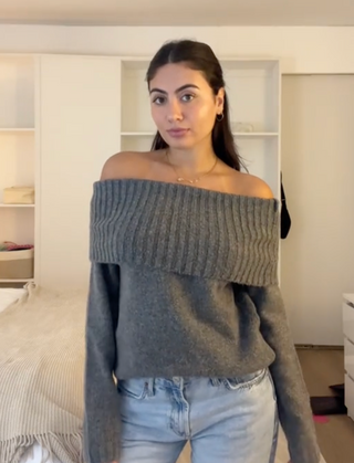 Emily | Off-shoulder Knit Sweater