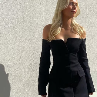 Robyn | Off-Shoulder Blazer Dress