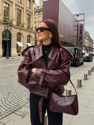 Natalie | Burgundy Jacket