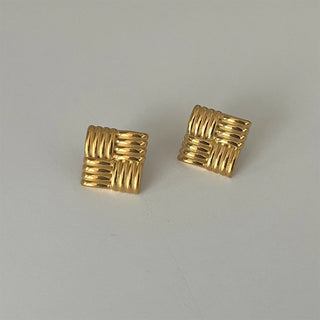 Selma | Square Twist Studs