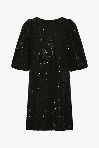 Tina | Black Sequin Party Dress